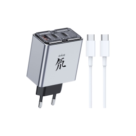 incarcator super rapid zte 80W cu cablu USB-C 100W 3 x porturi USB dao feng PA0214E