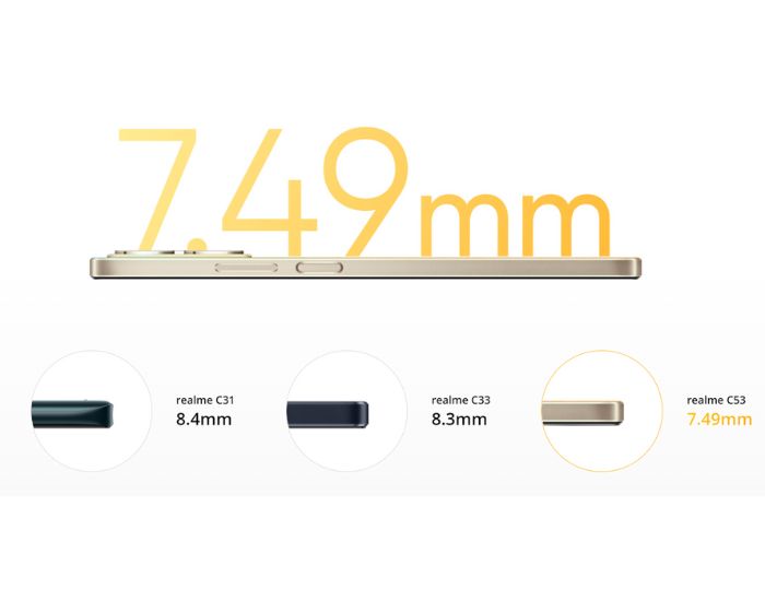 realme c53 este cel mai subtire telefon realme