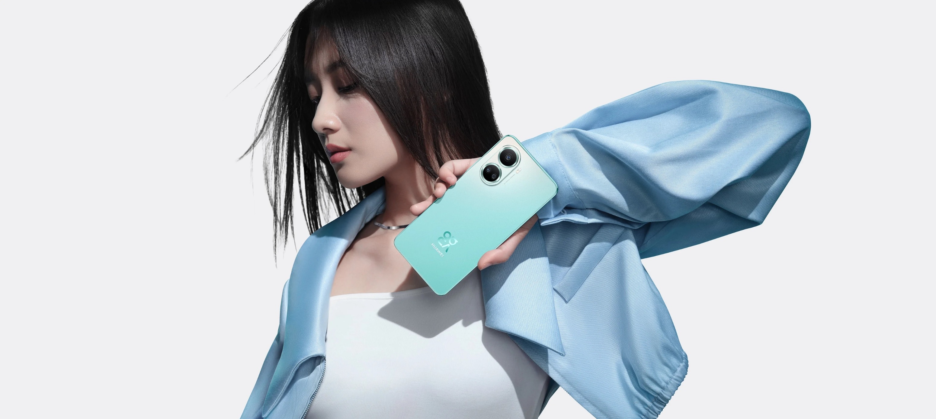 telefon huawei nova 10 se mint green tripleta cromatica