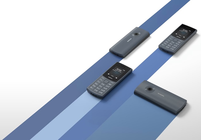 telefonul clasic nokia 110 2g dual sim 2023 are un design modern