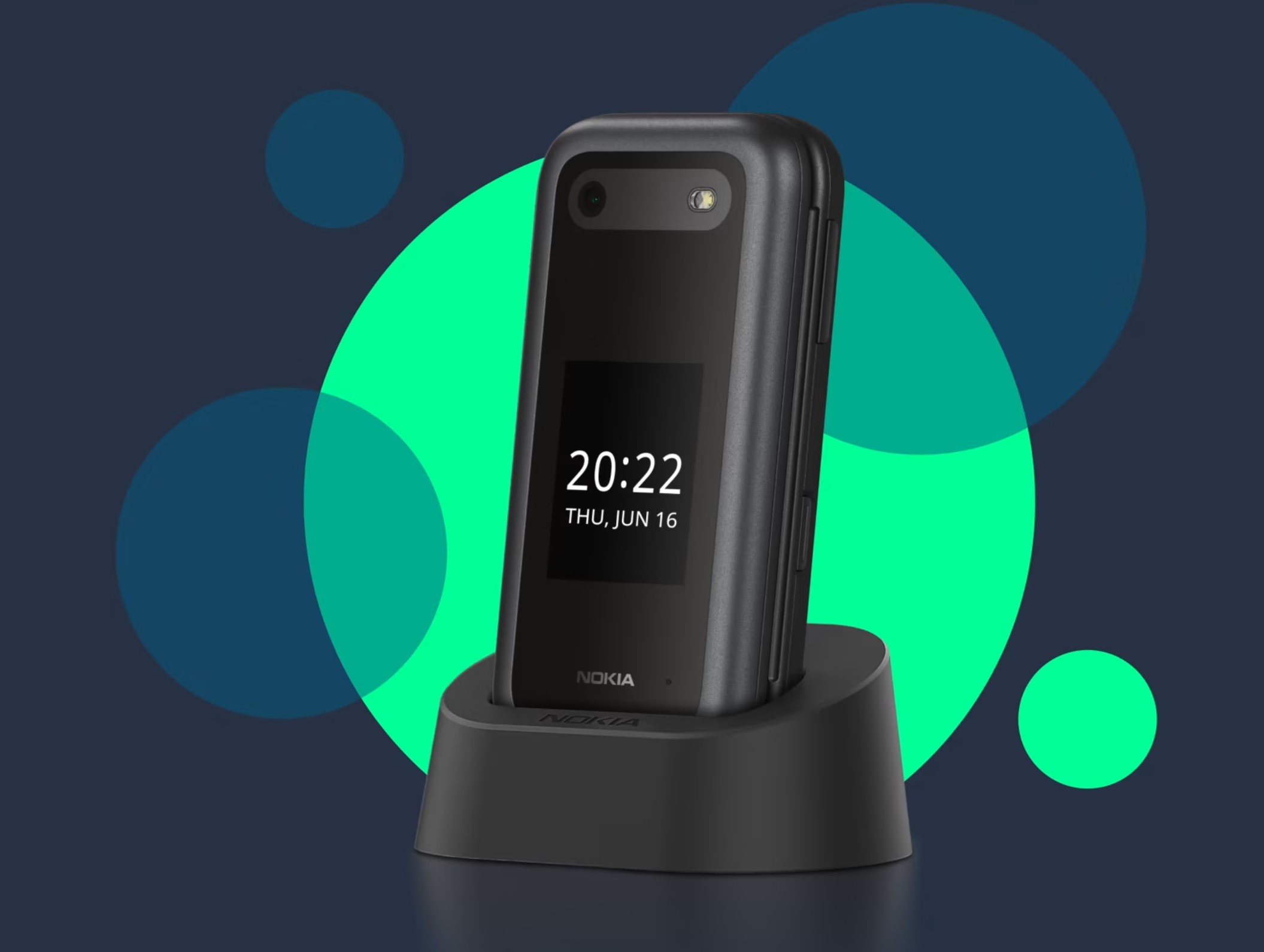 telefon nokia 2660 flip dual sim 4g material durabil