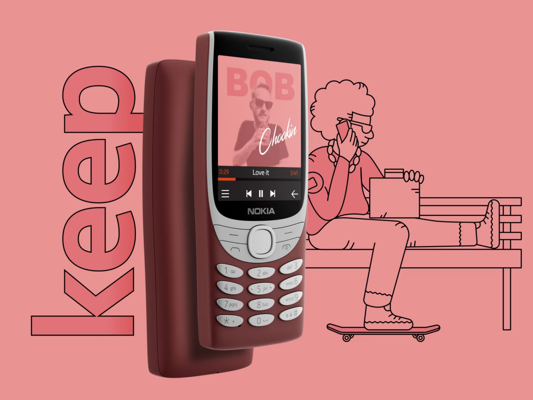 telefon nokia 8210 dual sim 4g mp3 player