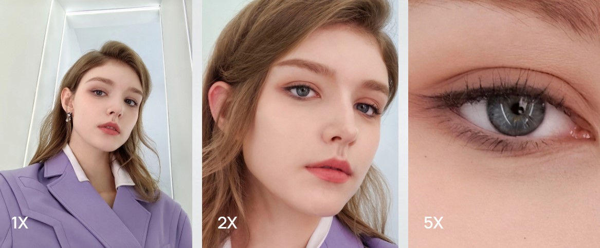 zoom pentru selfie cu camera frontala huawei nova 10 pro