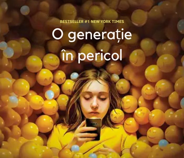 ilustratie pentru cartea The Anxious Generation de Jonathan Haidt
